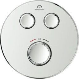 Ideal Standard Navigo mitigeur de douche encastré A7296AA rond, 2 sorties, kit de montage final, chromé