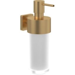 Villeroy und Boch Villeroy et Boch Elements Striking distributeur de savon TVA15200700076 or brossé, 230ml, verre dépoli