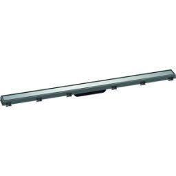 Hansgrohe RainDrain Match caniveau de douche 56041000 100cm, kit de finition, avec cadre réglable en hauteur, chromé