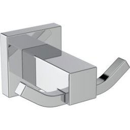 Ideal Standard Cube Crochet porte-serviettes E2193AA double, avec kit de fixation, chromé