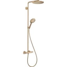 Hansgrohe Colonne de Douche 27633140 1jet, avec thermostat, bronze brossé