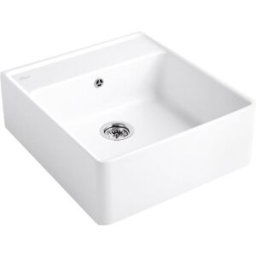 Villeroy und Boch Villeroy et Boch 1 bac 632061KG vidage, fonctionnement manuel, kit de montage, Blanche-Neige