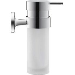 Distributeur de savon liquide Duravit Starck T 0099351000 chrome, montage mural, verre mat