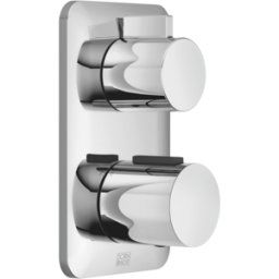 Dornbracht Kit de finition Lisse 36425845-00 pour thermostat à encastrer, avec réglage de volume unidirectionnel, chromé