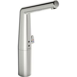 Hansadesigno mitigeur de lavabo infrarouge 51942201 fonctionnement sur batterie, saillie 164 mm, chrome