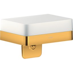 Hansgrohe Distributeur de lotion Axor 42819990 avec étagère, verre, optique or poli