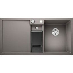 Blanco Collectis 6 S évier Silgranit 523346 100x51 cm, aluminium métallisé, vasque à droite, avec télécommande de vidange / Accessoires