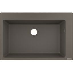 Hansgrohe encastrer match0 43313290770 x 510 mm, cuve principale 2000 , 2000 prédéfini, gris pierre