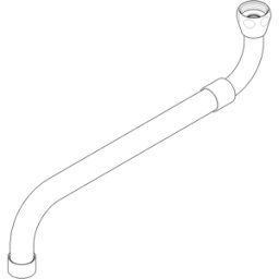 Extrait de Dornbracht. Sortie platine mat 04282507535-06 04282507535 300-480 mm Platine brossé