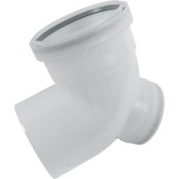 Coude de révision Wolf Cob 2651514 87°, DN 80, jusqu'à 120 °C, PP