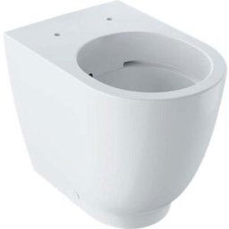 Geberit Acanto WC à fond creux 500602012 4,5 l, surélevé, à fleur de mur, fermé, sans rebord, blanc