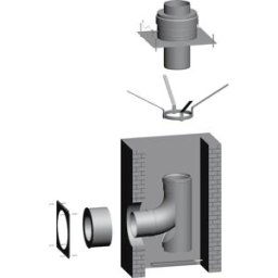 Kit arbre Wolf Cob 2651294 DN 160/160, à partir de 50 kW, indépendant de l'air ambiant