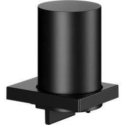 Keuco Edition 11 distributeur de lotion 11152379000 avec verre en cristal véritable et support, noir mat