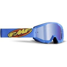 FMF Masque cross POWERCORE Core Cyan - Mirror Blue Lens