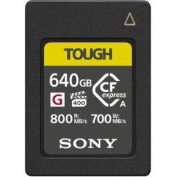 Carte mémoire Sony 640 Go CFexpress Type-A TOUGH (CEAG640.SYM)