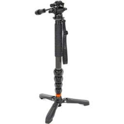 3 Legged Thing Legends Alana 2.0 Darkness Matte Black Monopod Kit with DOCZ2 Foot Stabiliser & AH Trinity Darkness, Matte Black