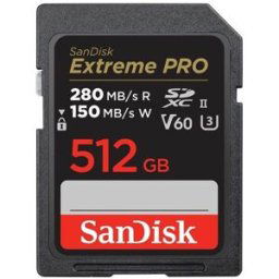 SanDisk Extreme Pro 512 Go SDXC UHS-II V60 280 Mo/s
