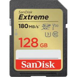 SanDisk SDXC Extreme 128 Go 180 Mo/s V30
