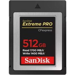 SanDisk CF express Extreme Pro 512 Go 1 700 / 1 400 Mo/s type B