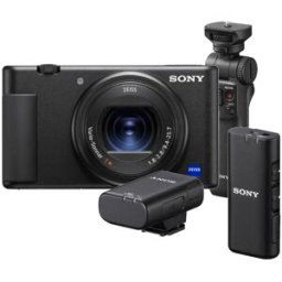 Sony appareil photo compact ZV-1 + poignée et microphone