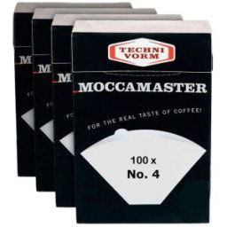 Filtres en papier pour cafetière Moccamaster No.4 x 100 pcs.