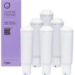 Lot de filtres à eau Coffee Friend pour machines à café Melitta / Krups / Nivona, 6 pcs.