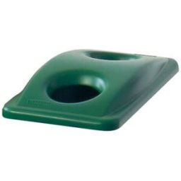 Rubbermaid Poubelle Slim Jim couvercle vert 288 x 518 x 70 mm