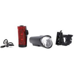 FISCHER Kit d'éclairage LED pour vélo, 45 lux