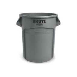 Conteneur de déchets rond Rubbermaid - 76l Gris