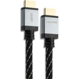 Câble HDMI 2.1 APM, premium, 8k, hec, mâle / mâle, nylon, 1.8m