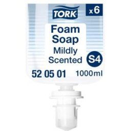 Savon mousse pour les mains Tork senteur douce - Recharge pour distributeur S4 - 1 L