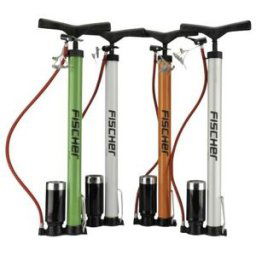 FISCHER Pompe à air verticale pour vélo, en alu, toute valve