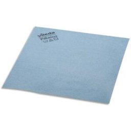 Paquet de 5 Lavettes Vileda en microfibre recouvert de PVA - L38 x H35 x P0,1 cm - bleu