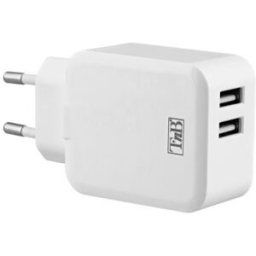 Chargeur secteur 2 ports USB-A TNB - Blanc
