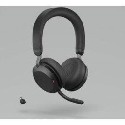 Micro casque Evolve 2 75Jabra MS Stéréo - Sans fil Bluetooth - USB-C - Noir