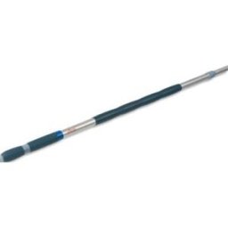 Manche télescopique Vileda en aluminium - Diamètre 3 cm, longueur 100 à 180 cm - coloris inox bleu