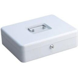 Mondoffice Caissette à monnaie - L. 150 x H. 75 x P. 115 mm - blanc