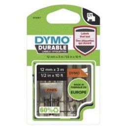 Ruban Dymo D1 durable - noir/orange - 12 mm x 3 m