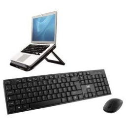 Ensemble TNB FELLOWES clavier-souris sans fil Classy + Support pour ordinateur portable - Noir