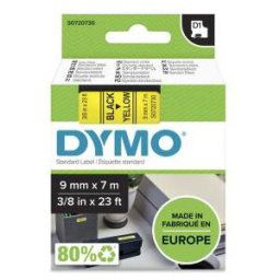 Ruban Dymo D1 - 40918 - Ruban noir/jaune - 9 mm x 7 m