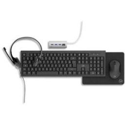 Kit 5en1 Mobility Lab: Souris sans fil/Clavier sans fil/Hub USB/Casque Jack 3,5mm/Tapis de Souris ML308463