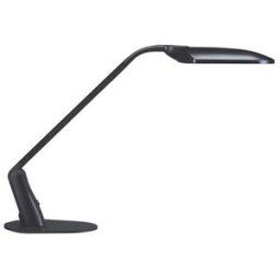 Lampe à Leds Unilux Duo - tête L26 cm - bras 59 cm - H60 cm - socle 25 x 21 cm - noire