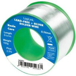 LogiLink Fil à souder, diamètre: 0,56 mm, cuivre 0,7%, 100 g