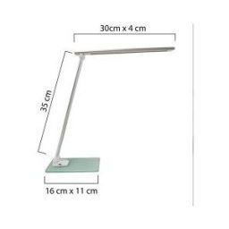 Unilux Lampe de bureau LED Popy - puissance 5W - durée 50 000h - gris métal