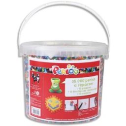 DTM Kit PERLOU composé de 35 000 perles à repasser + 10 plaques assorties
