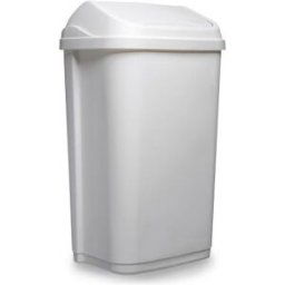 Poubelle sanitaire standard Probbax - en plastique -10 L - Blanc