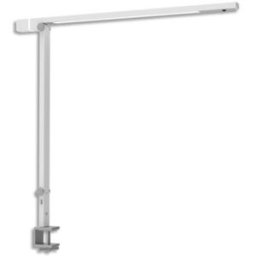 Lampe de bureau LED Unilux Venuslight à pince - Variation intensité lumineuse et t° de couleur - Blanche