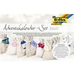 folia Set pour calendrier de l'avent BASIC, sachet en tissu
