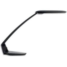 Unilux Lampe à Leds Brio - tête 33 x 6,5 cm - bras 47cm H57cm maxi - socle 24 x 15 cm - noire