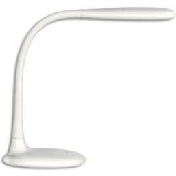 Lampe à Leds Unilux Lucy - en métal gainé élastomère - H39 cm - longueur bras 37 cm - blanche